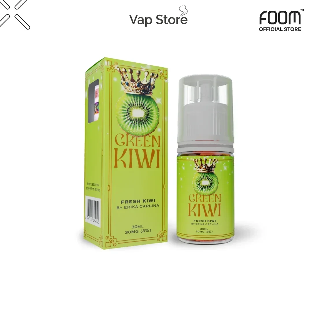 Liquid Foom Green Kiwi Salt  Nic 30ml 30MG - Foto 2