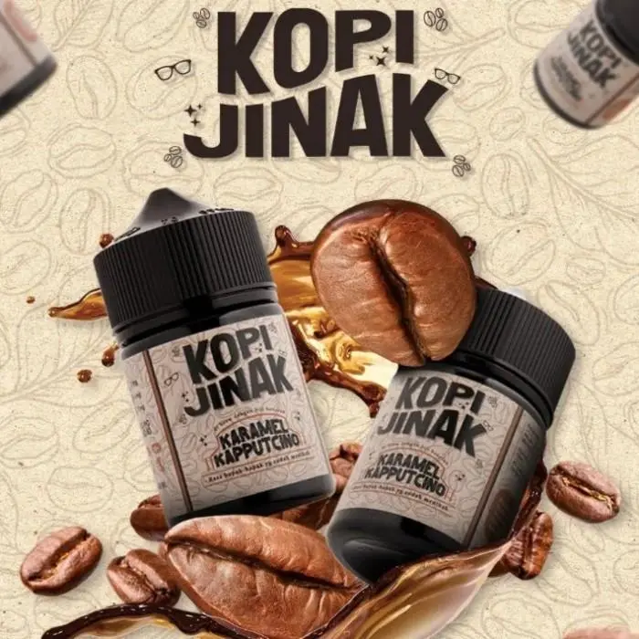 Liquid Kopi Jinak Karamel Kapputcino 60ml Kopi Jinak - Vap Store