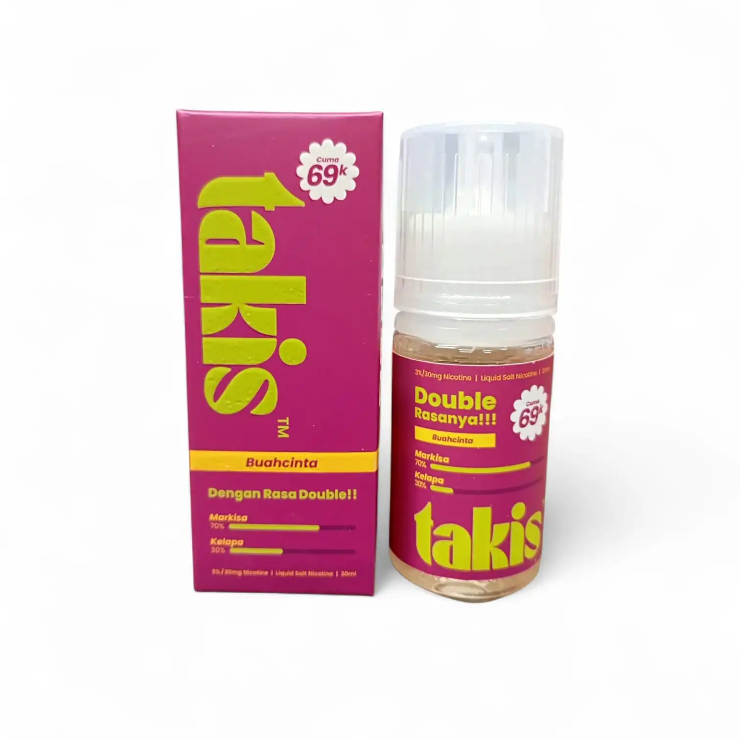 Liquid Takis Markisa Coconut Buahcinta Salt Nic 30ml - Beli di Vap Store