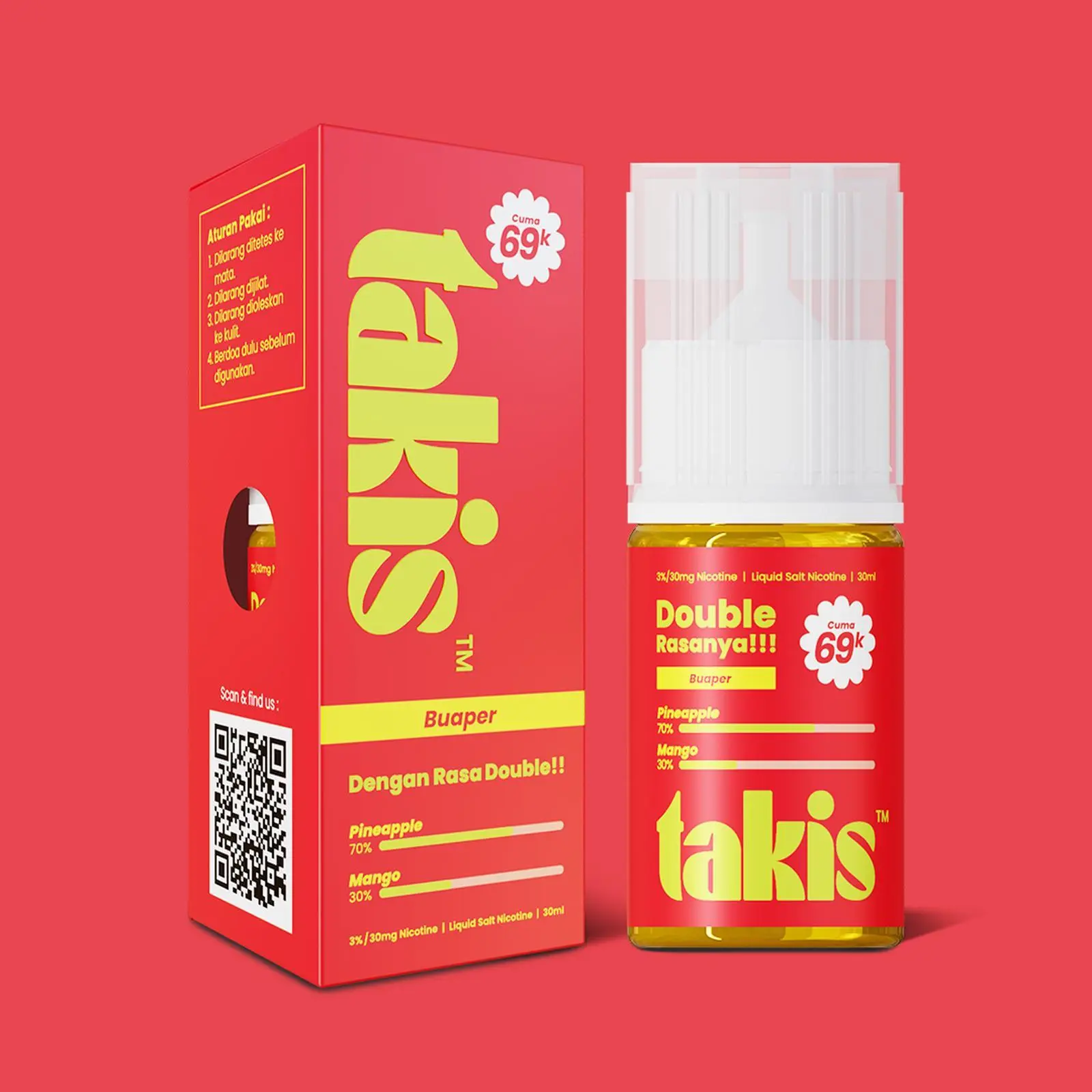Liquid Takis Pineapple Mango Salt Nic 30ml - Beli di Vap Store