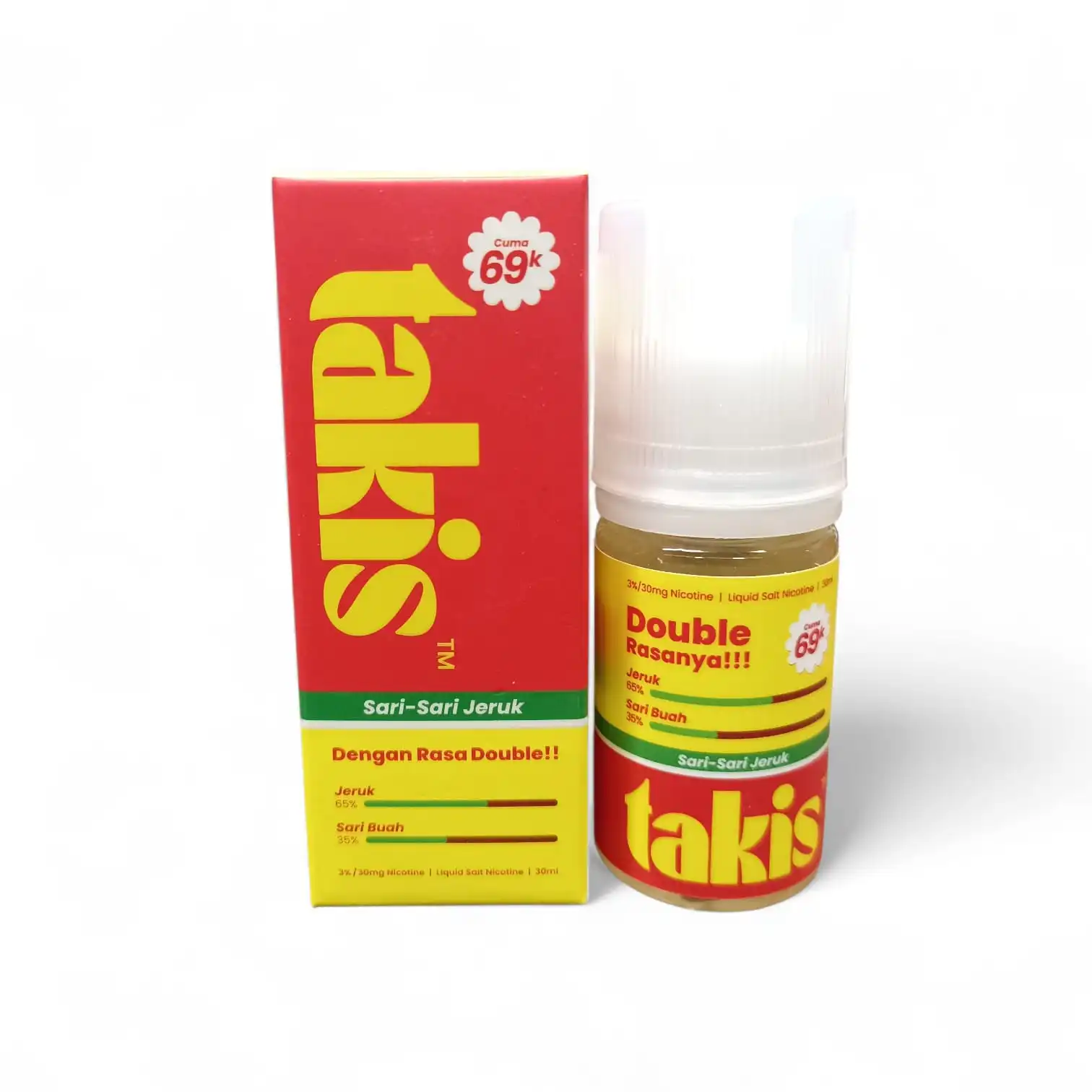 Liquid Takis Sari Sari Jeruk Salt Nic 30ml - Harga & Spesifikasi
