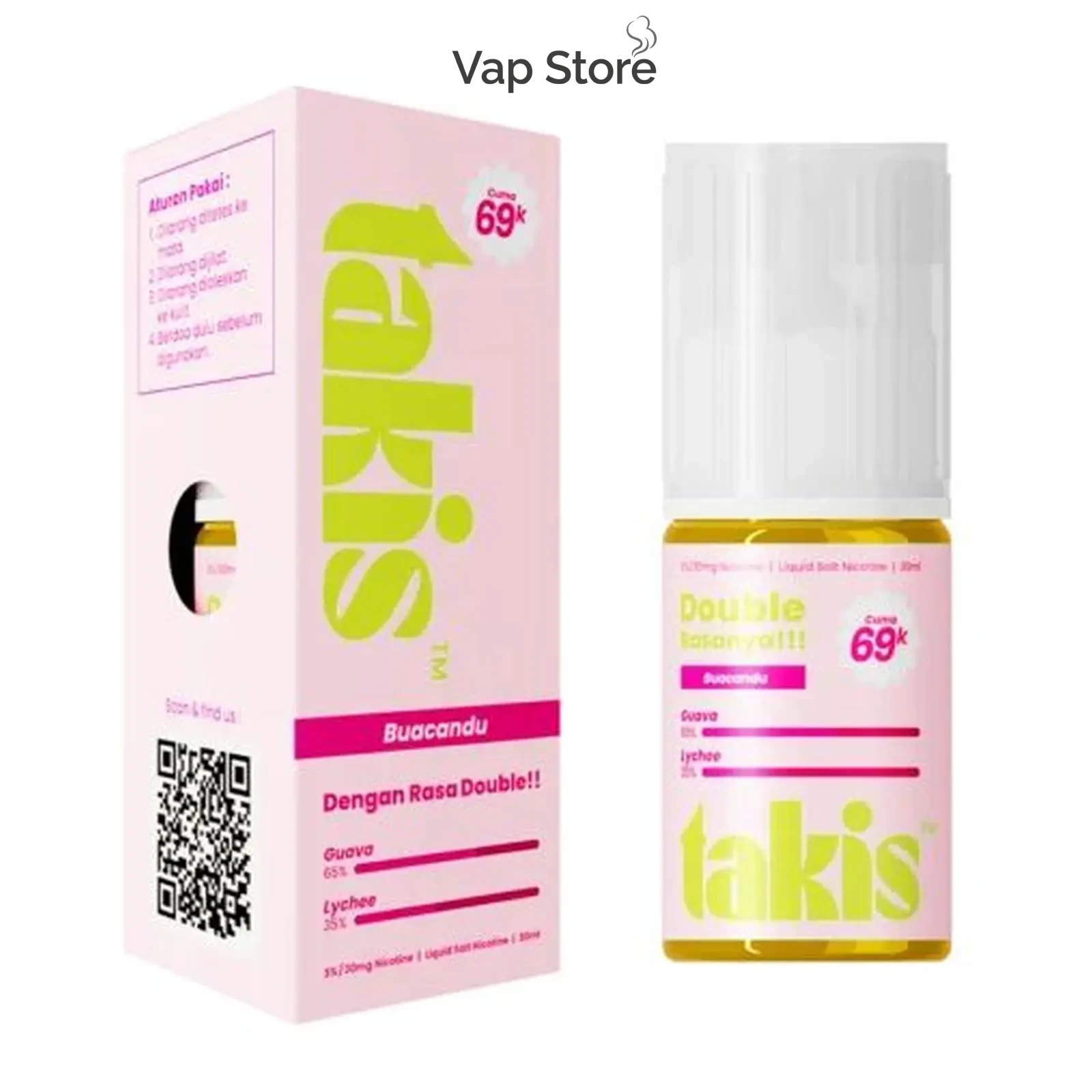 Takis Liquid Guava Lychee Buacandu Salt Nic - Foto Produk Vap Store