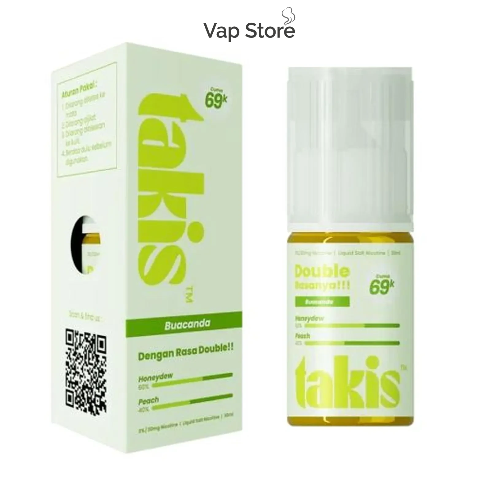 Takis Liquid Honeydew Peach Buacanda Salt Nic 30ml - Foto Produk Vap Store